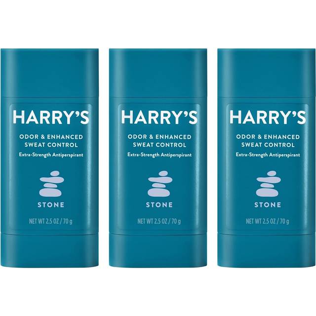 Harrys Extra - Strength Antiperspirant - Odor & Enhanced Sweat control Antiperspirant for Men - Stone  Pack of 3