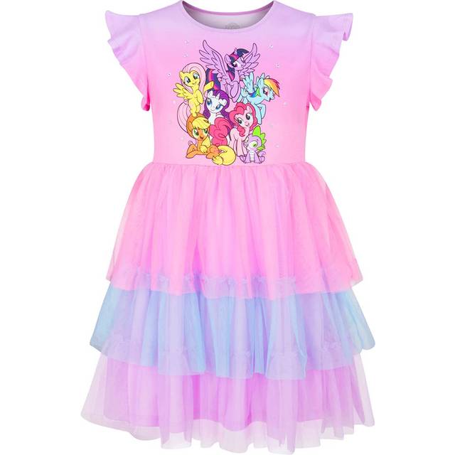 My Little Pony Dress - Character Group Party Dress for Little and Big Girls 4-16  Pink Blue Purple  Large