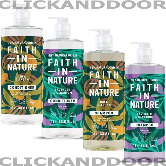 Faith in Nature Shea & Argan Shampoo - 1L