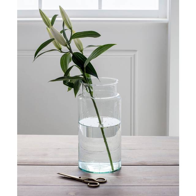 Broadwell Recycled Glass Vase Tall - Neutral