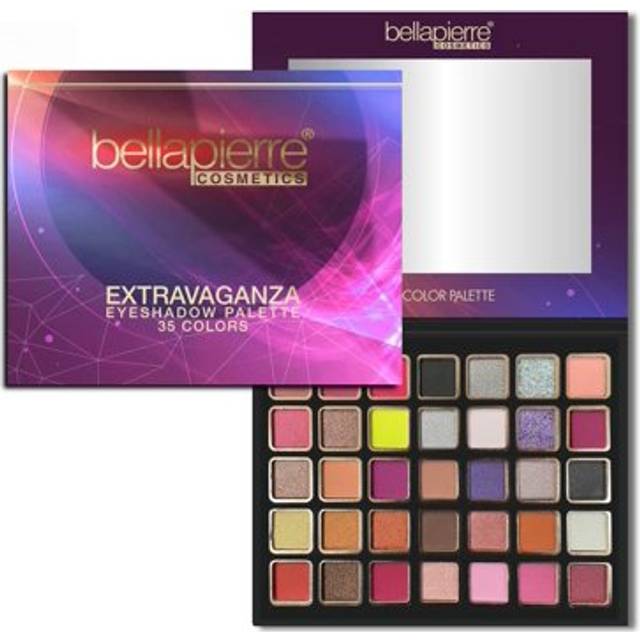 bellapierre Extravaganza Eyeshadow Palette | 35 Shades in Matte  Satin  Shimmer  & Foil Finishes | Non-Toxic & Paraben Free | Vegan & Cruelty Free