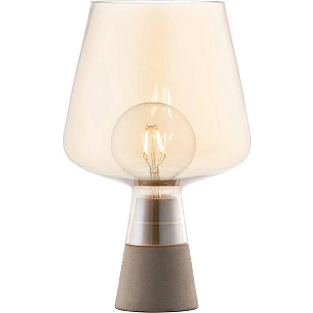 Galway Crystal Large Glass Table Lamp - Amber