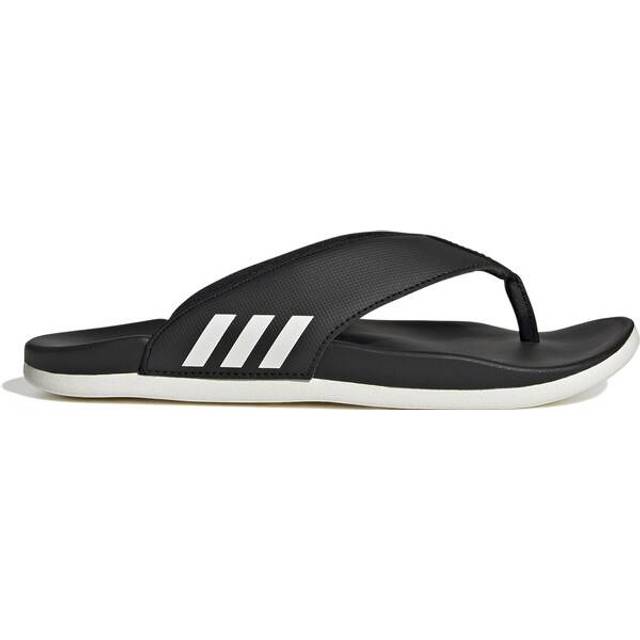 Adilette Comfort Flip-Flops - Core Black / Core White / Core Black - 4