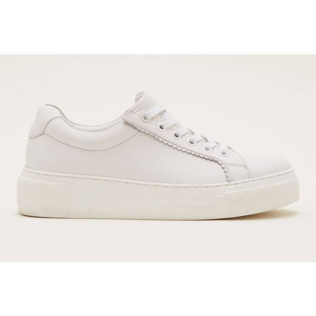 Phase Eight Women's White Leather Trainers - 41/8