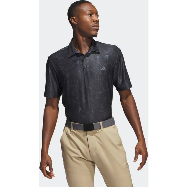 Adidas golf mens ultimate365 sun energy stretch print polo shirt 34% off rrp