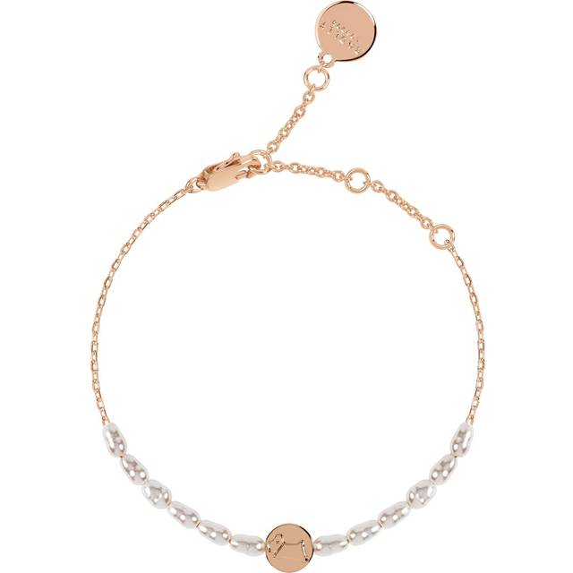 Radley London Ladies 18ct Rose Gold Plated Pearl Bracelet