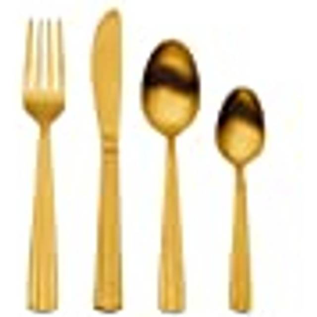 Champagne 16 Piece Cutlery Set, Service for 4 - Gold (16)