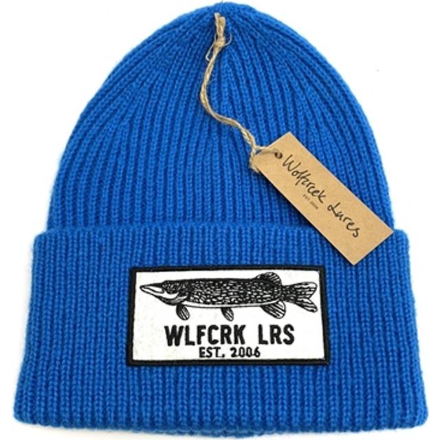 Wolfcreek Pike Patch Knitted Beanie - Blue