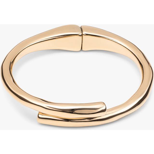 UNOde50 Meeting Point Hinged Bangle, Gold