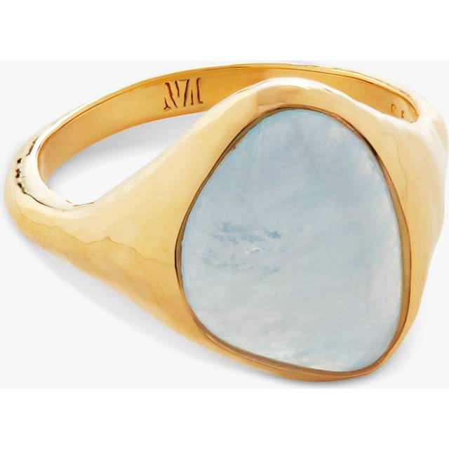 Monica Vinader Rio Aquamarine Ring, Gold