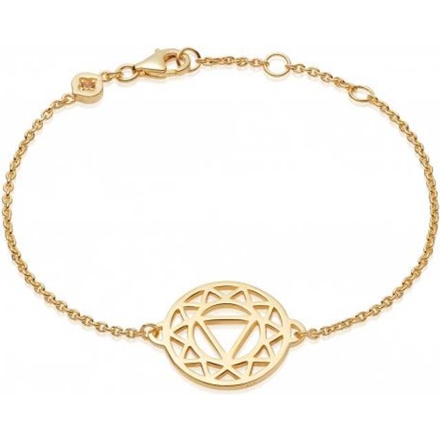 Solar Plexus Chakra Chain 18ct Gold Plated Bracelet CHKBR1003