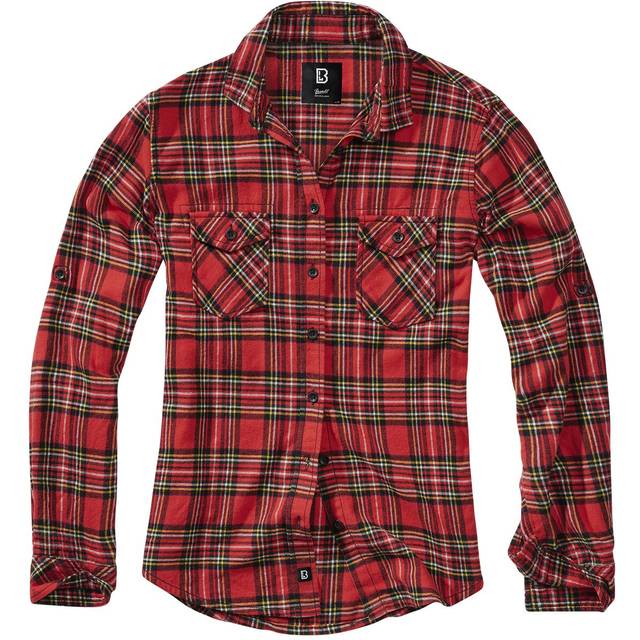 Brandit Flanellskjorta - Amy Tartan Flanell Checkshirt - S 5XL - för Dam - röd/svart