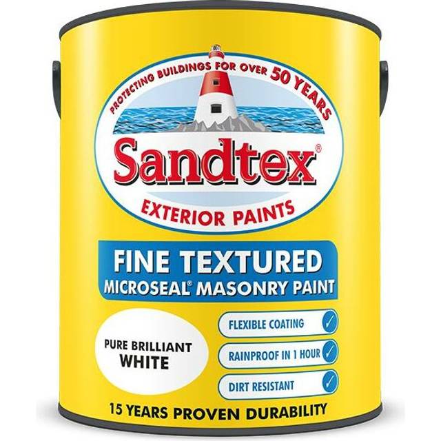 Sandtex Trade - Fine Textured Matt Magnolia (Ready Mixed) 5L
