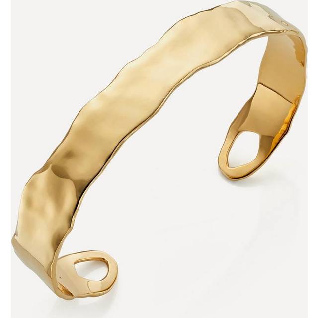 Monica Vinader Womens Gold Siren Muse 18ct Vermeil on Sterling Silver Cuff Bracelet M - GOLD