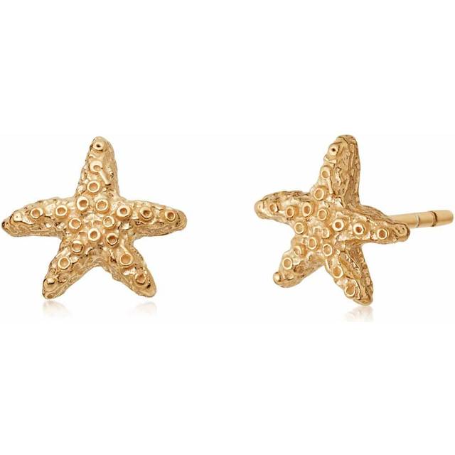 Isla Starfish Stud 18ct Gold Plate Earrings SE08_GP