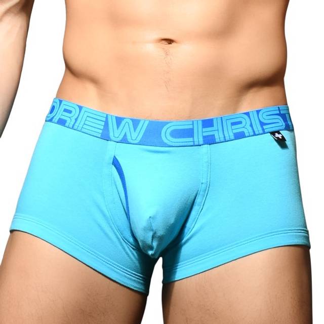 Andrew christian men's fly front cotton boxer trunk
