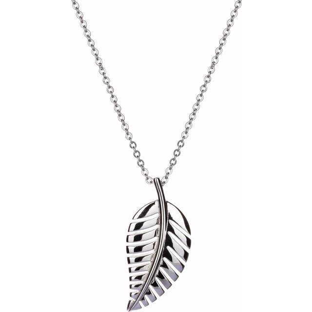 Gaia - Tropical Leaf - Necklace - Silver