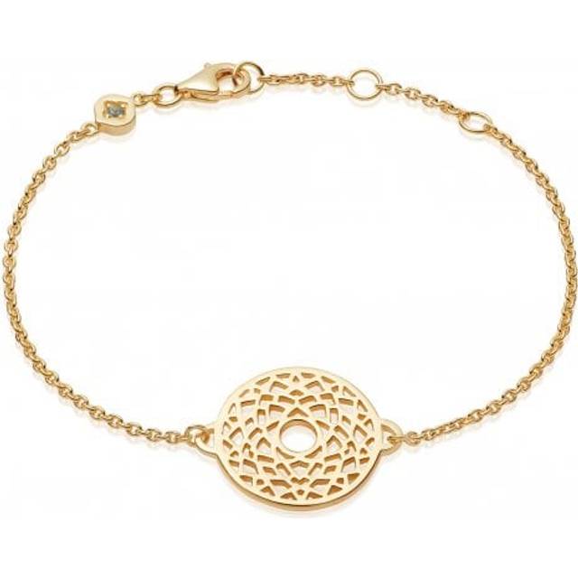 Crown Chakra Chain Bracelet 18ct Gold Plate