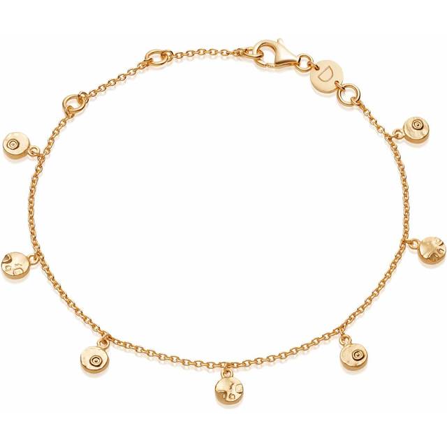 Isla Fossil Charm 18ct Gold Plated Bracelet SBR02_GP