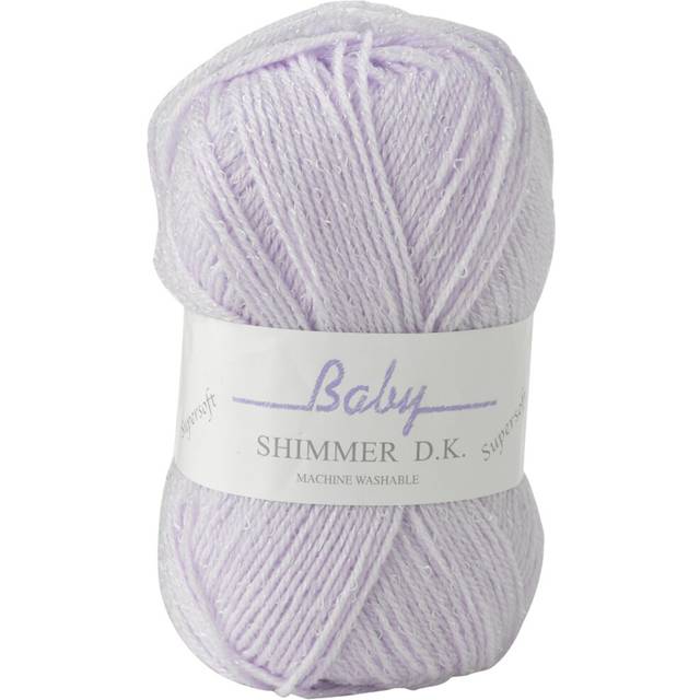 (BS3 (Lilac)) James Brett Baby Shimmer DK Acrylic Knitting Yarn 100g