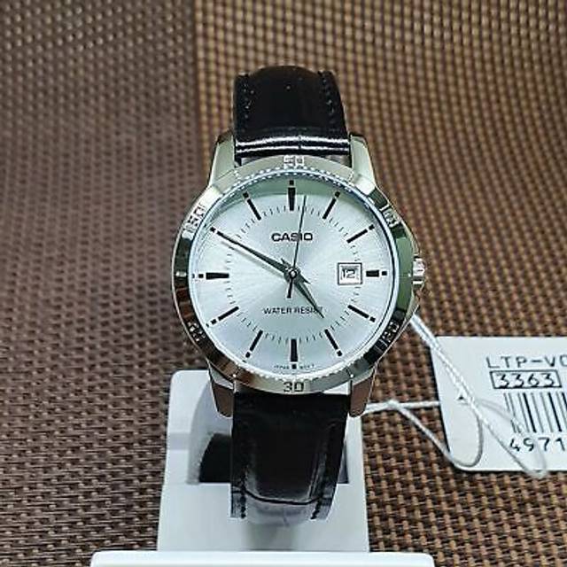 CaSio Ltp V004l 7audf  Ltp V004l 7a  Analog Sat Student Women S Leather Watch LTP-V004L-7AUDF