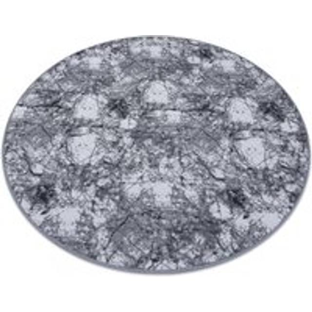 Concrete Circle Rug - Grey - 100cm diameter