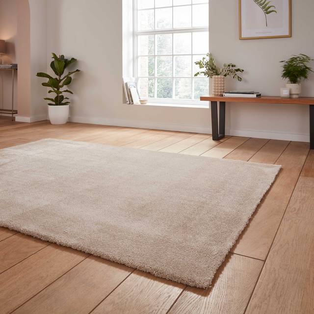Cove Washable Rug Beige