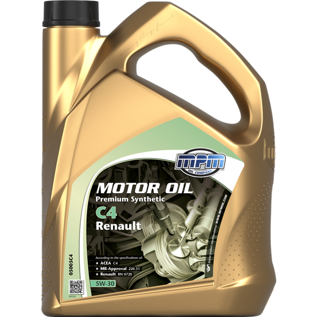 MPM Premium Synthetic C4 Renault 5W-30 Motorolja Dunk 5 l - Motorolja - Renault - Nissan - Dacia - Mercedes - Suzuki - Jeep - Fiat - Infiniti