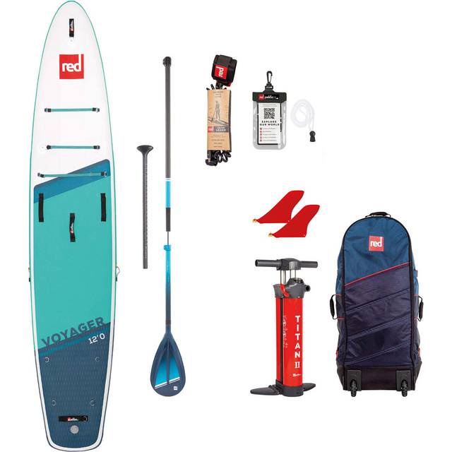 Red Paddle Co 12'0" Voyager MSL Inflatable Paddle Board Bundle
