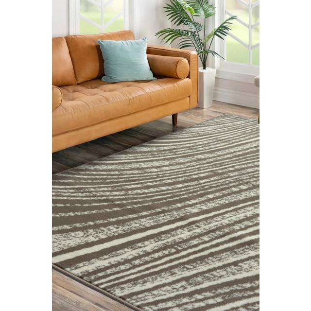Maestro Swirl Natural 120 X 170cm Rug, Brown