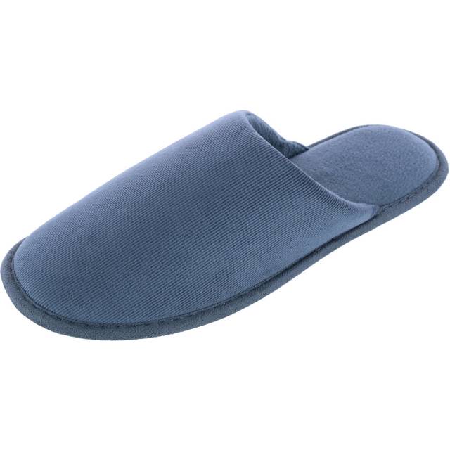 Isotoner Men's Classic Corduroy Scuff Slipper - Ash XL (XL)