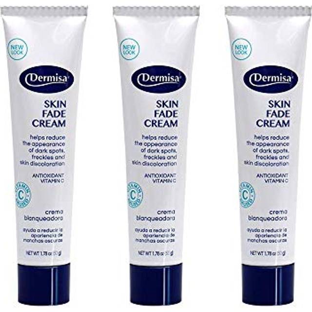 Dermisa Skin Fade Cream with Vitamin C | Helps Reduce Dark Spots and Age Spots | All Skin Types | 1.78 OZ | Pack of 3