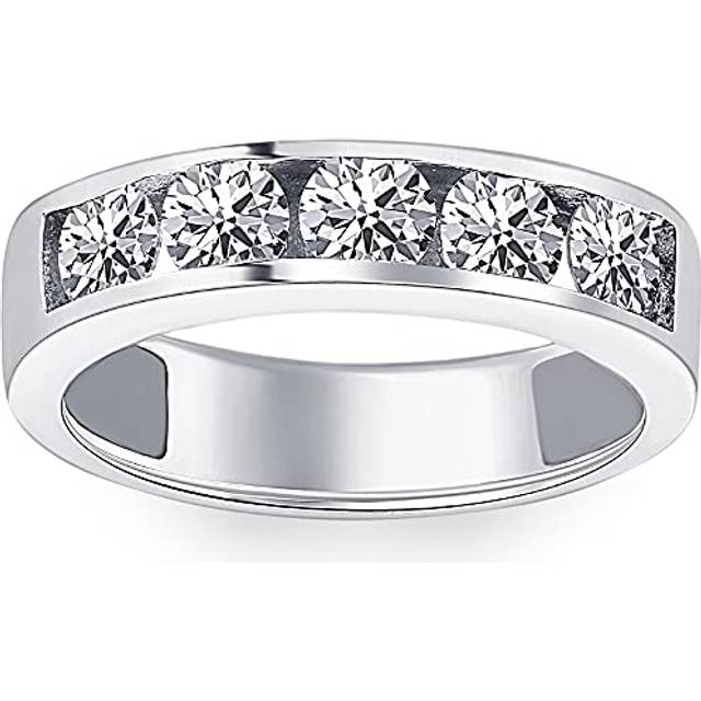 1/4ct Diamond Mens Wedding Ring Channel Set High Pold Band Jewelry Round Cut