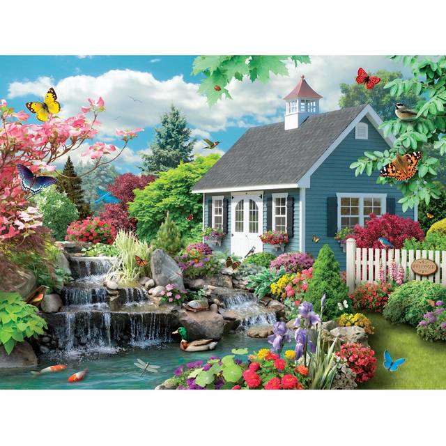 "Bits and Pieces - 300 Large Piece Jigsaw Puzzles for Adults - Dream Landscape by Artist Alan Giana - 300 Piece Jigsaw Puzzle - 18"" X 24"""