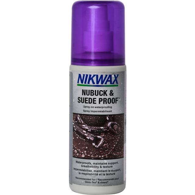 Nikwax Nubuck & Suede Proof  125ml  Spray-On Waterproofing Restores DWR Water Repellency in Textured Leather Footwear  Shoe & Boot Care and Rain Prote