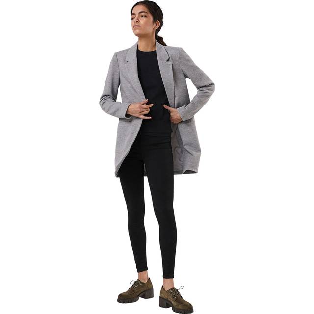Vero Moda – Ljusgrå, melerad kavaj-Grå/a