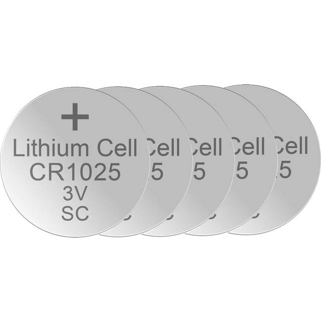XCell Knappcell CR1025 3 V 5 st 25 mAh Litium CR1025-B5