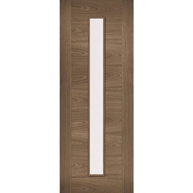 LPD Sofia 1L Glazed Internal Door 1981 x 838mm Pre-Finished Walnut