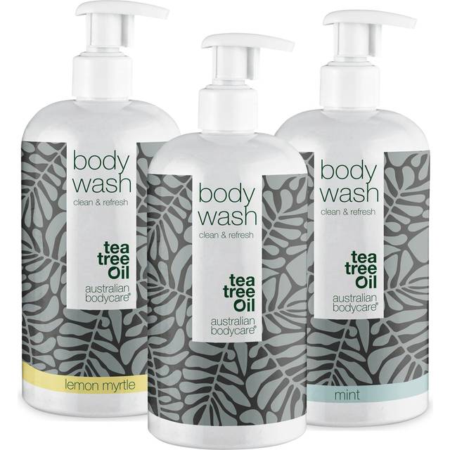 3 Body Wash - paketerbjudande â Paketerbjudande med tre body wash (500 ml): Tea Tree Oil, Lemon Myrtle & Mint
