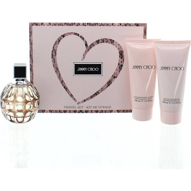 Jimmy choo gift set - 100ml edp perfume - 100ml body lotion - 100ml shower gel