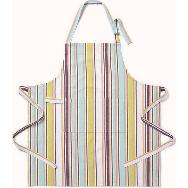 Homescapes Cotton Osaka Green Apron - Vert