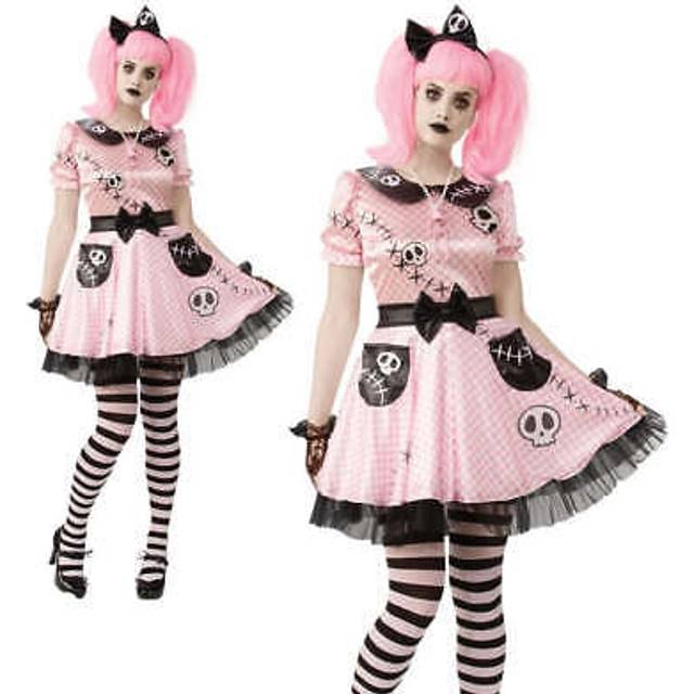 (Ladies Small) Official Forum R701082S Ladies Pink Skelly Small Adult Costumes Doll