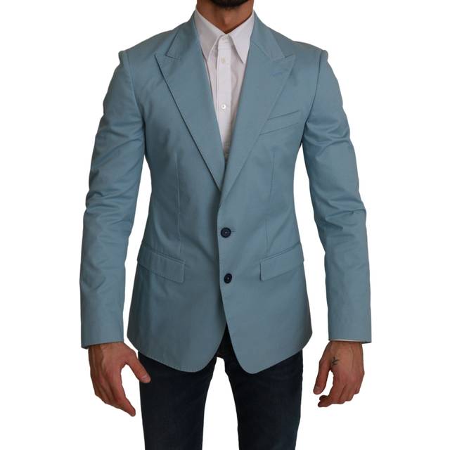 Dolce & Gabbana Blue Slim Fit Coat Jacket MARTINI Blazer - IT48 | M (IT48 | M)