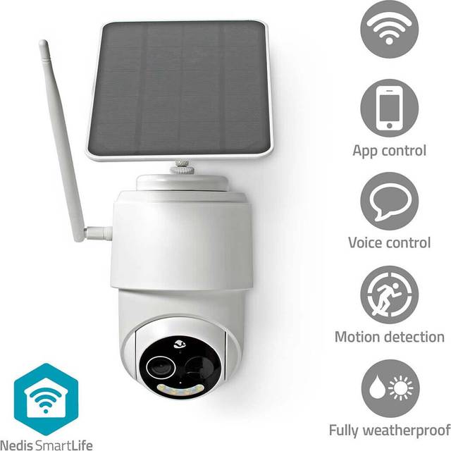 350° wireless security camera ptz wifi ip solar powered energy cctv home outdoor