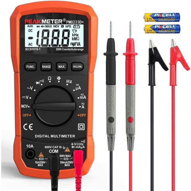 Digital Multimeter,Multimeter Tester, High Sensitivity Voltmeter Ammeter Ohmmeter NCV Circuit Checker Measures AC/DC Voltage,AC/DC Current, Resistance