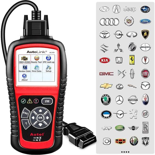 Autel AutoLink AL519 OBD2 Diagnosegerät, Gleich wie ML519, OBD2/ EOBD/CAN Auto Scanner Fahrzeug Motor Fehlercodeleser, mit Enhance Model 6 - Erweiterte Version von AL319
