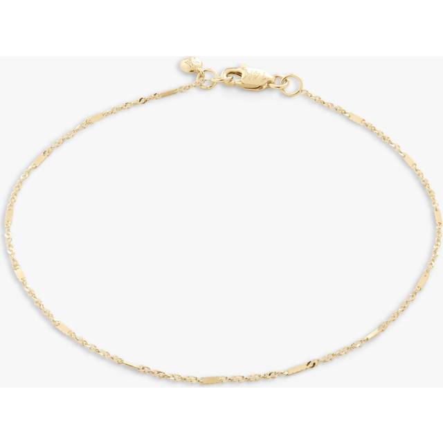 Monica Vinader Womens Gold Shimmer 14ct Yellow Gold-plated Vermeil 925 Sterling-silver Bracelet L - GOLD