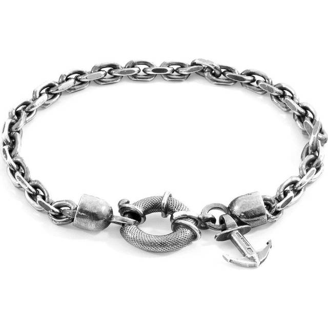 Salcombe Mooring Silver Chain Bracelet - 19cm