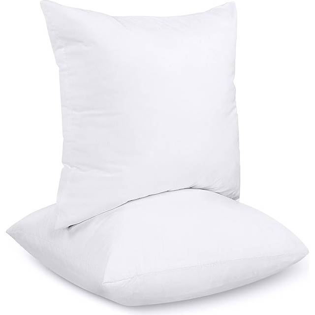 Utopia Bedding Innerkuddar Soffkudde, Dekorativa kuddar, Ihålig Fiber Kudde (2, Vitt, 50x50 cm)