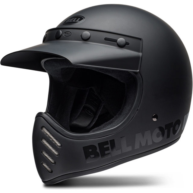 Bell Moto-3 Classic Motocross Helmet, black, Size S for Men